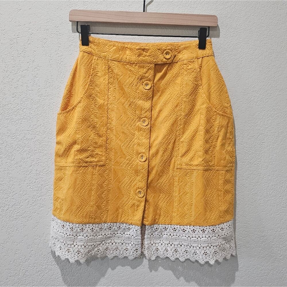 Tularosa Embroidered Knee Length Skirt